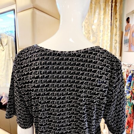 여성 주름지 반팔 이지웨어상의