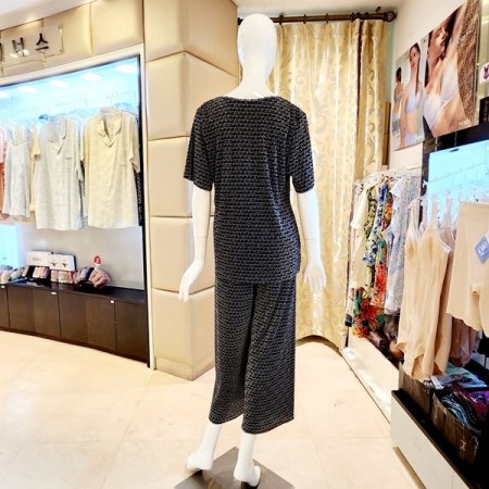 주름가공 여성 홈웨어 상하세트