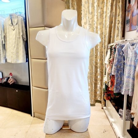 화이트 고급 면140수 남성런닝