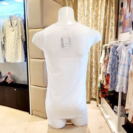 화이트 고급 면140수 남성런닝