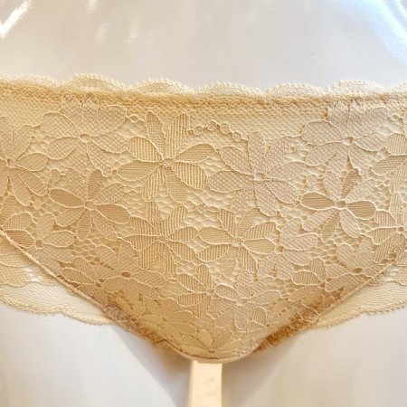 3색택1 자카드레이스 헴라인 여성팬티