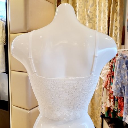 3색택1 자카드레이스 크롭탑 브라렛