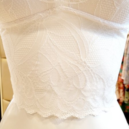 크롭탑 노와이어 브라렛 헴팬티세트