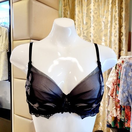 쉬폰패치 패드브라 AB컵 헴팬티세트