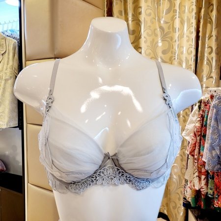 CD컵 쉬폰패치 패드브라 헴팬티세트