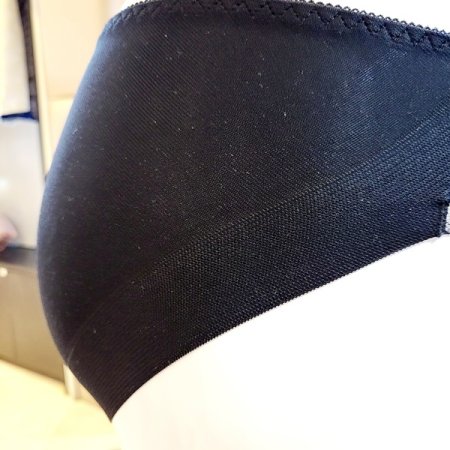 E컵 쉬폰패치 패드브라 헴팬티세트