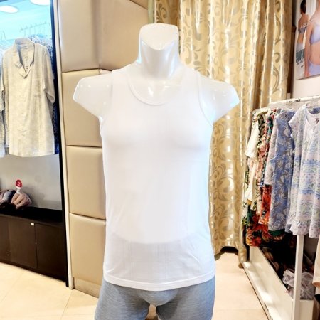 남성 면모달 폴리 메쉬 민소매런닝