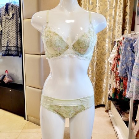 가드닝자수 몰드브라 헴팬티세트