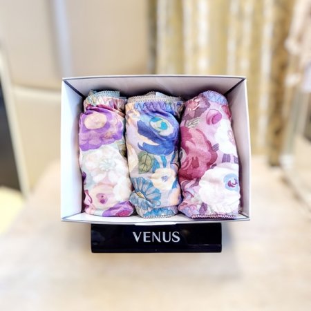 모달 장미나염 여성팬티 3종세트