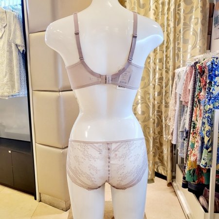 풀커버 홑겹브라 레이스팬티세트