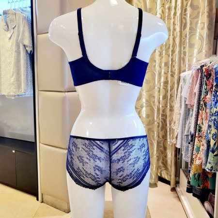 풀커버 홑겹브라 레이스팬티세트