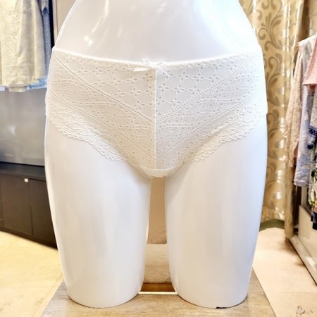 2색택1 레이스 헴라인 여성팬티