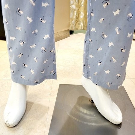 강아지나염 면 긴바지 남자잠옷