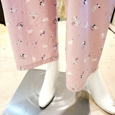 여자 강아지나염 면 긴바지 잠옷