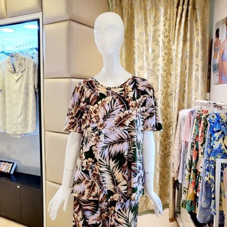 청량감 빅프린트 여성 홈웨어상의