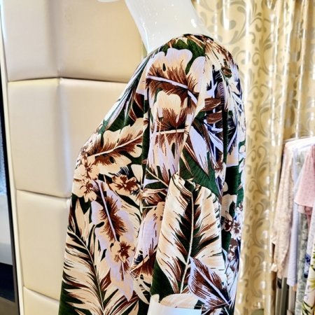 청량감 빅프린트 여성 홈웨어상의