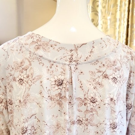 7부소매 꽃나염 원피스 홈웨어