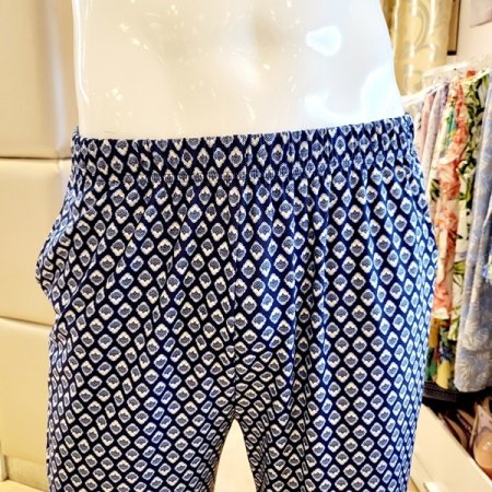 남성 스판 보더나염 긴바지홈웨어