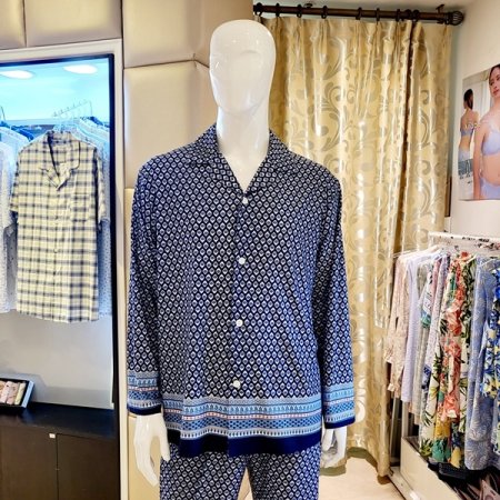 남성 카라넥 스판 홈웨어상의