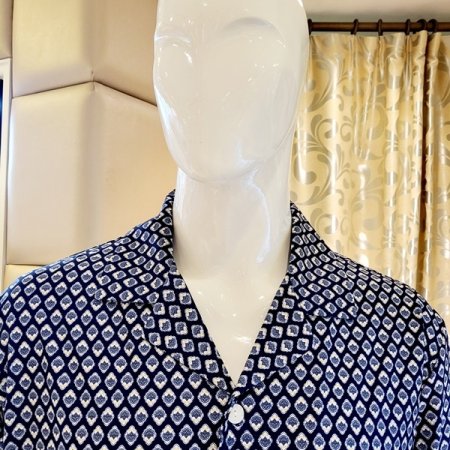 남성 카라넥 스판 홈웨어상의