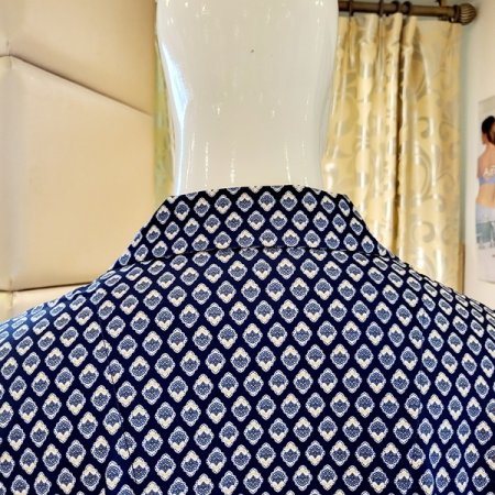 남성 카라넥 스판 홈웨어상의