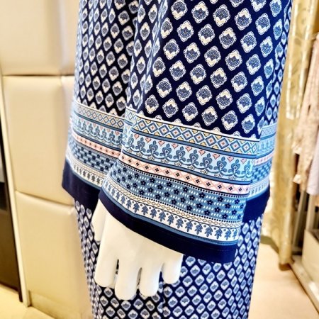 커플 보더나염 스판 홈웨어세트