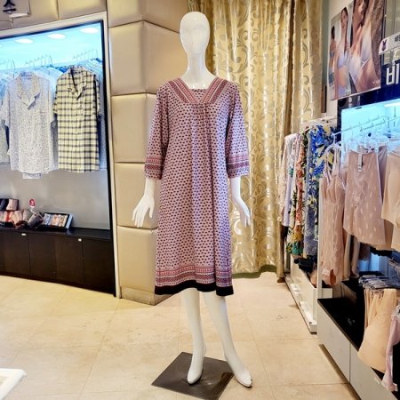 커플 보더나염 스판 홈웨어세트