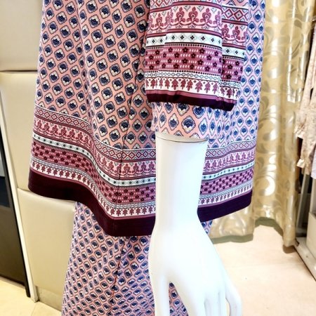 여성 스판 보더나염 홈웨어 상하세트