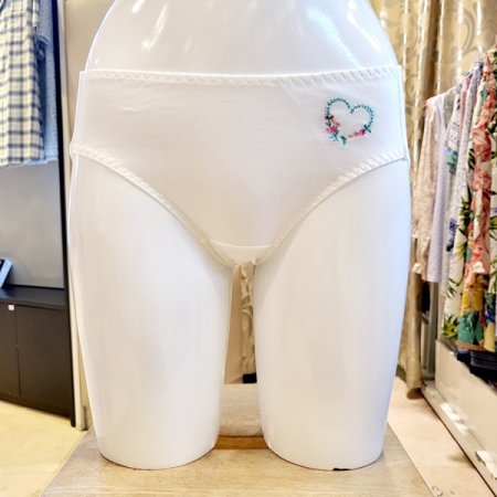 4색택1 하트꽃 면 여자팬티