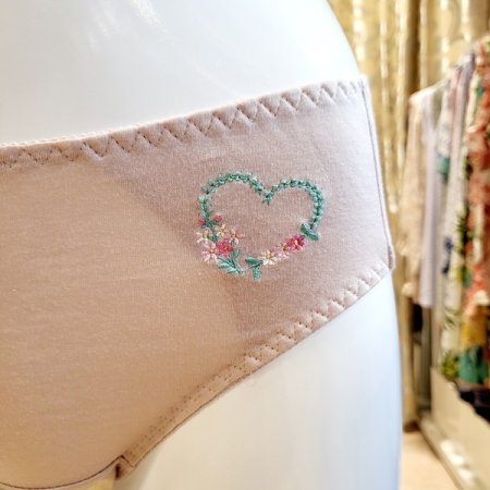 데일리 하트꽃자수 여성팬티 5종세트