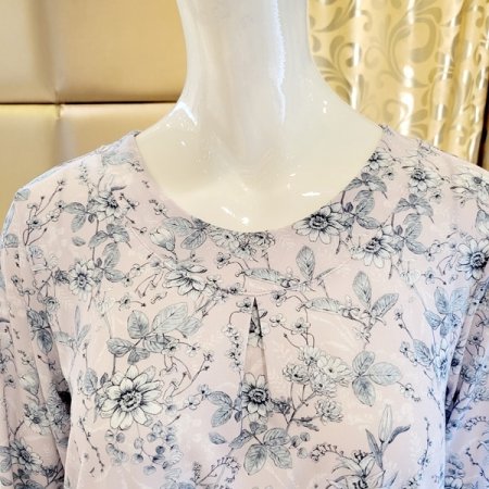 부드러운 꽃나염 여성 홈웨어상의