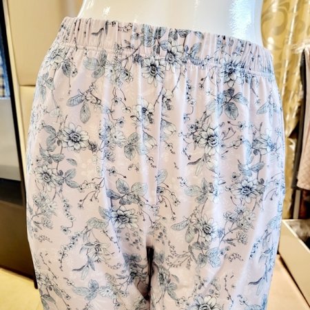 꽃나염 부드러운 여성 홈웨어바지