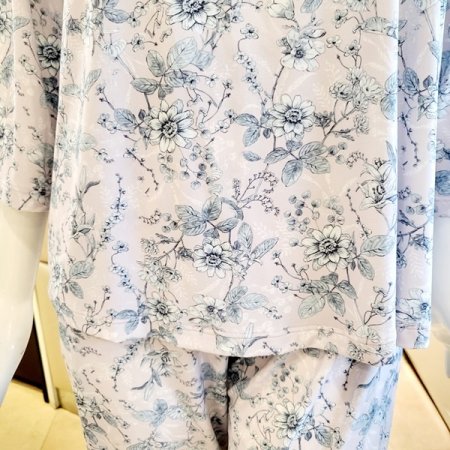 비너스 부드러운 꽃나염 여성 홈웨어세트