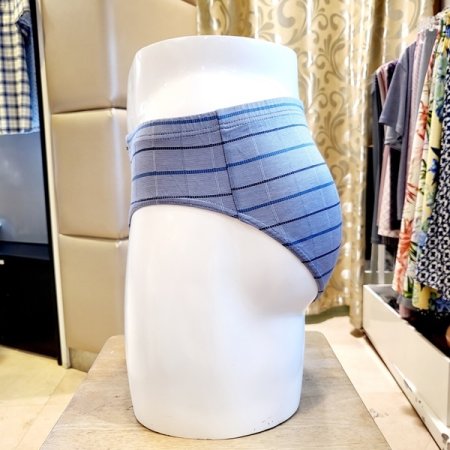 2색택1 남성 면 선염 삼각팬티