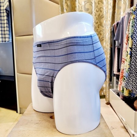 면 선염체크 남성 삼각팬티 2종세트