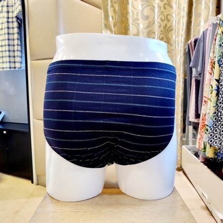 면 선염체크 남성 삼각팬티 2종세트