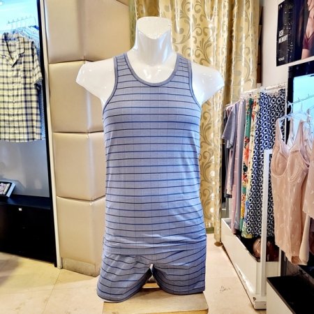 면 선염 남성 런닝 트렁크세트