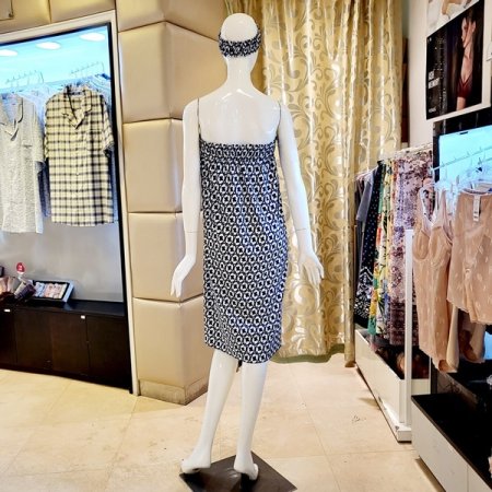 클로버나염 스판 골프 샤워가운