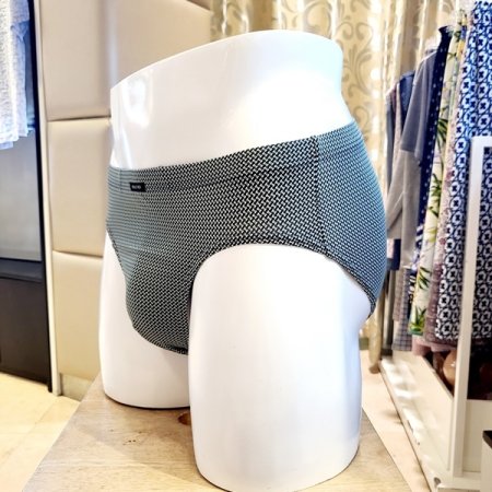 남성 잔무늬 스판 삼각팬티