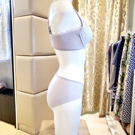 메탈릭자수 패드브라 헴팬티세트