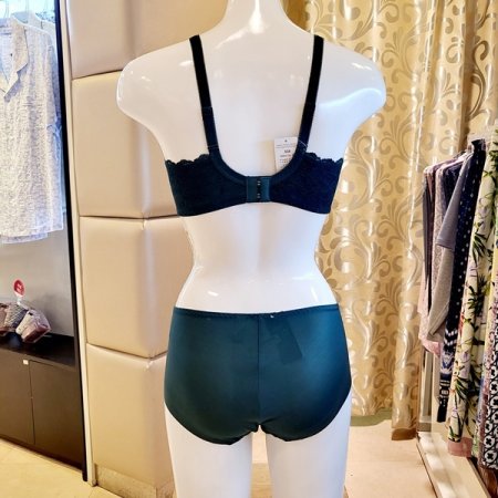 메탈릭자수 패드브라 헴팬티세트