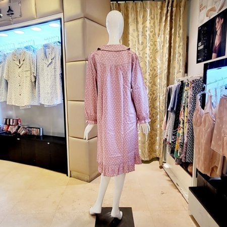 면80수 클로버나염 원피스 파자마