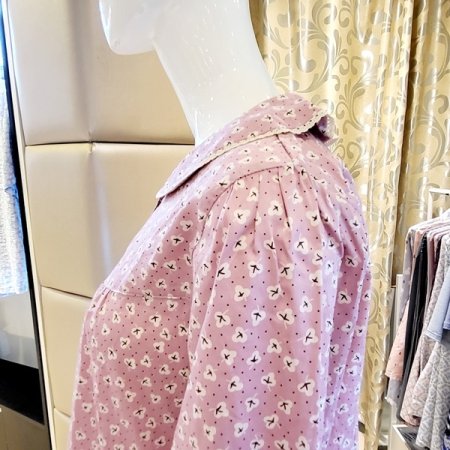 면80수 클로버나염 원피스 파자마