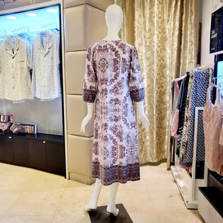 약기모 꽃보더나염 컵드레스 홈웨어