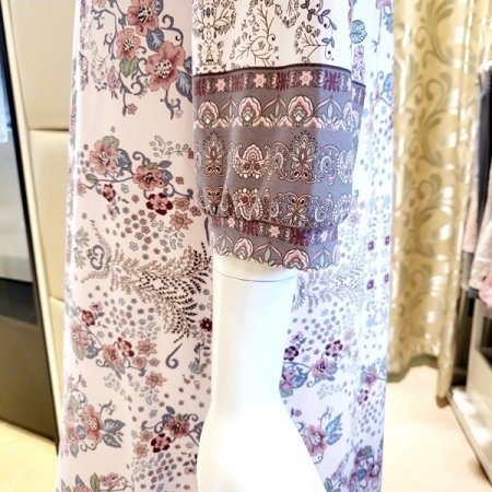 약기모 꽃보더나염 컵드레스 홈웨어