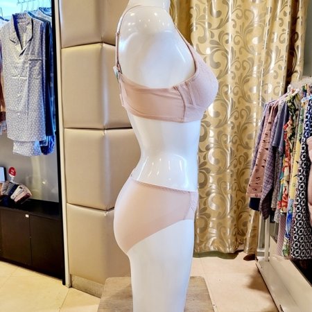 애쉬메모리 몰드브라 헴팬티세트