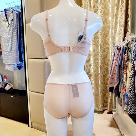 애쉬메모리 몰드브라 헴팬티세트