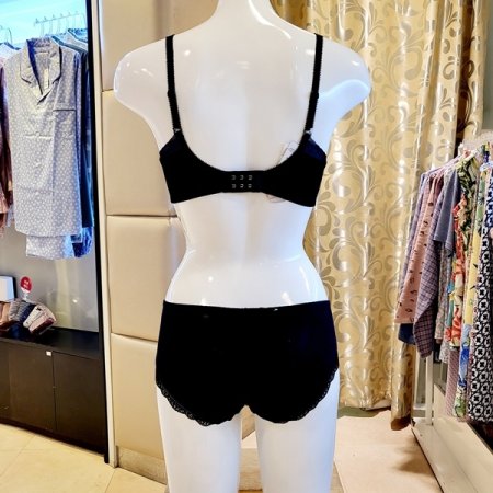 25AW 블랙 애쉬메모리브라 팬티세트