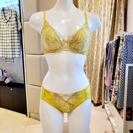 E컵 오르화패드브라 헴팬티세트