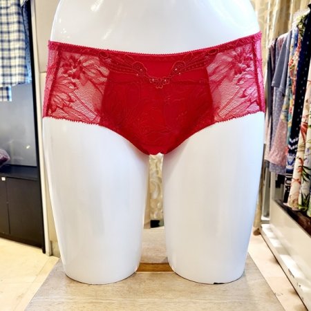 레드 딜라잇패드브라 레이스팬티세트